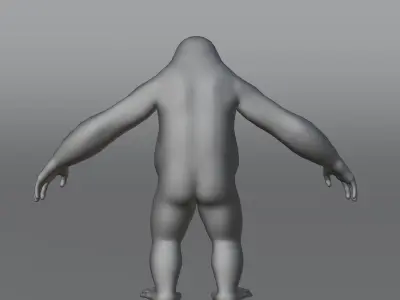 Orangutan Animal 3D Model Low-poly 3D model