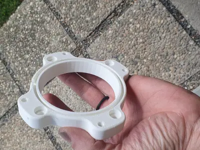 Symple Throttle Body Spacer for Mustang upgrade to 80mm or not  3D print model