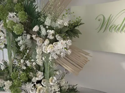 Floristry Fine art display 3D model