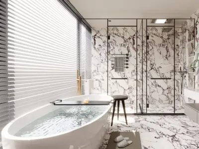 Modern Bathroom 3D Model 3D model