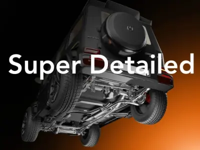 Mercedes - Benz G Wagon with HD Interior 3D model