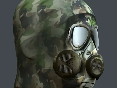Helmet 3d model military combat Military Low-poly Low-poly 3D model 70