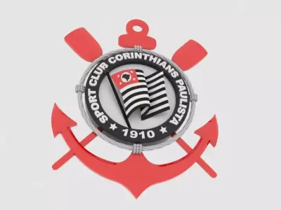 Escudo Sport Club Corinthians Paulista 3D model