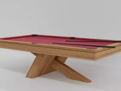 Ekilibrium pool table  Low-poly 3D model