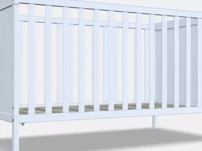SUNDVIK baby bed 3D model