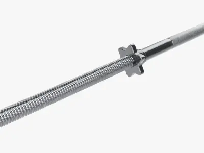 Weight bar straight 3D model