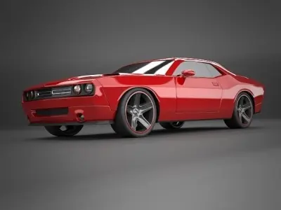 Dodge Challenger 2008 restyled 3D model