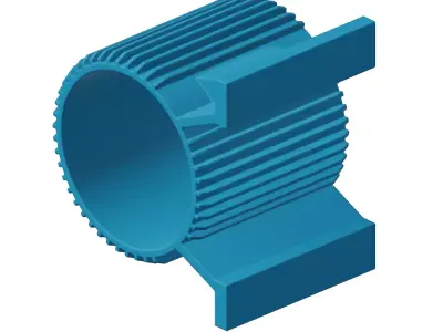 Plastic Electric Motor Casing Toy 3D model