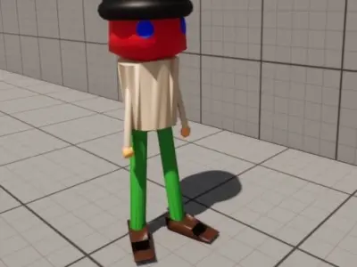 Adam Character Free low-poly 3D model