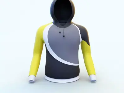 Sport hoddy 3D model