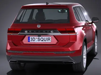 Generic SUV Crossover 2017 3D model