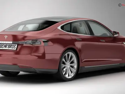 Tesla Model S 2015 3D model