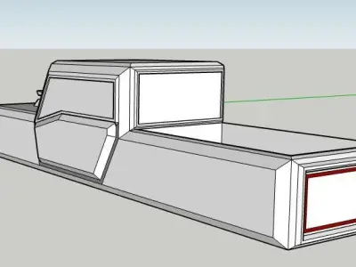 Truck front of device Free 3D model