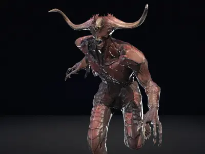 DemonG Low-poly 3D model