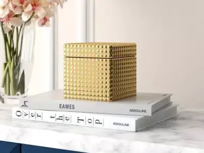 Ceramic Contemporary Decorative Box 3D model