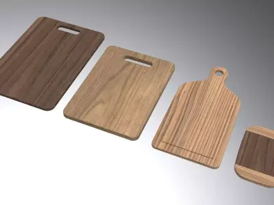 Wooden Cutting Boards Free 3D model