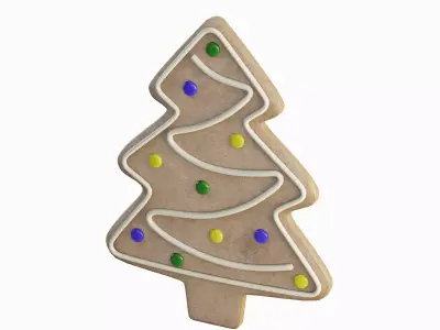 Gingerbread Cookie Tree 03 3D model