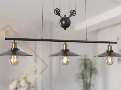 Ceiling Industrial Lamp 3D model