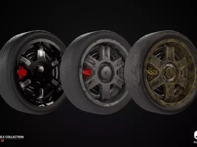 RIMS - Wheels Collection III - All Formats Low-poly 3D model