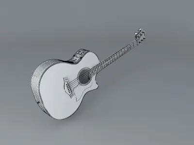 Taylor 514ce acoustic guitar Free 3D model