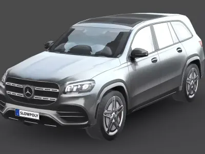 Mercedes-Benz GLS Low-poly 3D model