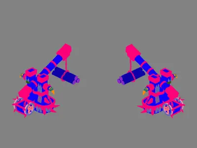 Game Steam Harbour - Crane 01 3D model