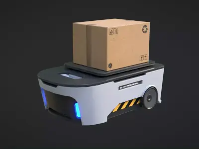 Transportation Robots Low-poly 3D model