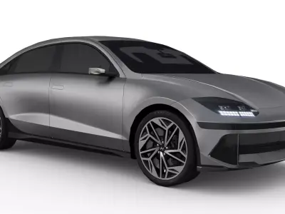 Hyundai Ioniq 6 2023 Low-poly 3D model