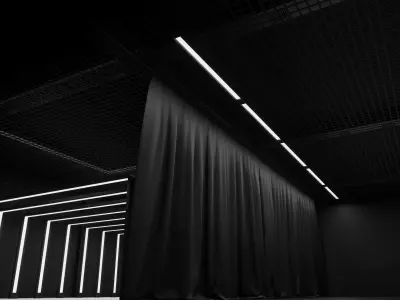 PHOTO STUDIO interior car studio Low-poly 3D model