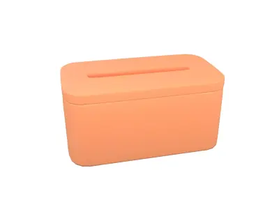 Tissue Box v1 001 Low-poly 3D model