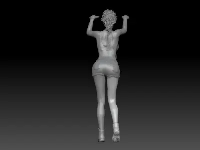 SEXY MECHANIC GIRL 7 3D print model