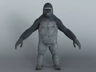 Gorilla Monster Low-poly 3D model