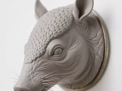 armadillo 3D print model