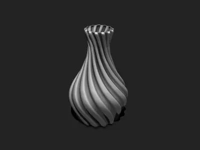 Spiral Vase 01 - Modern Home Decor - Flower Pot DIY - Table Vase 3D print model