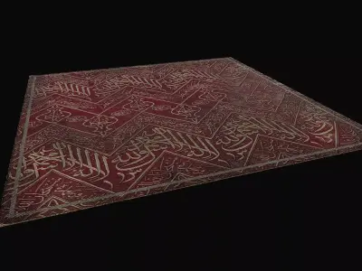 Arab Carpet Rug Low-poly 3D model