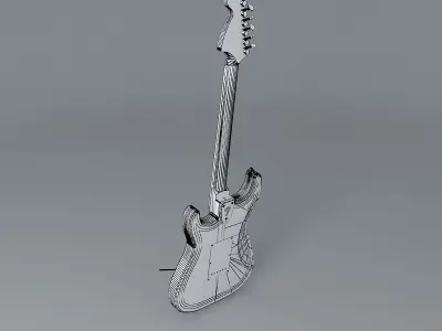 Army of guitars Free 3D model