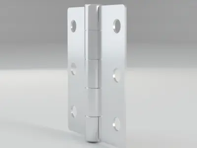 RELIABILT Door Hinge - Silver Mortise Interior and Exterior Free 3D model