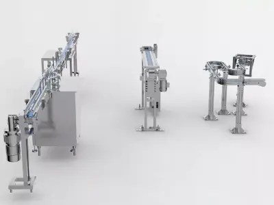 Flexible conveyor line Assembly  3D model