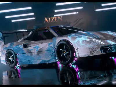 ferrari f40 Low-poly 3D model