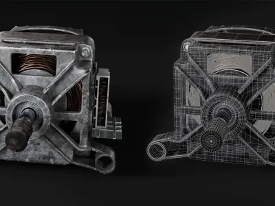 Realistic Engine Model - High-Quality 3D Asset 3D model