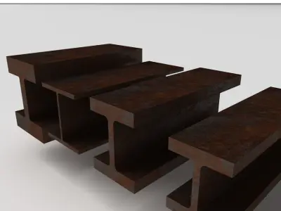 Metal Beam HD 3D model