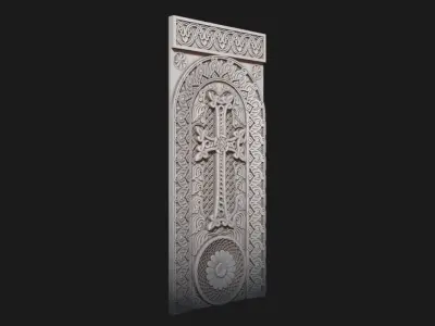 Armenian Cross-stone 04 3D print model