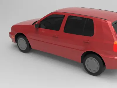 VW GOLF 1998  3D model