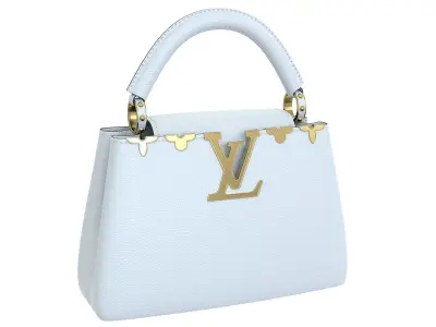 Louis Vuitton Capucines Mini Bag White Low-poly 3D model