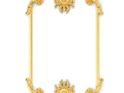 Collection stucco molding frame 3D model get