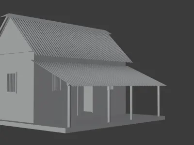 village house  Free 3D model
