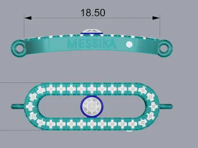 Messika Bracelet Jewelry Gold  3D print model
