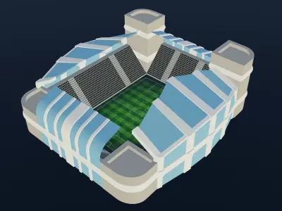 Football Stadium - Manchester City Low-poly 3D model