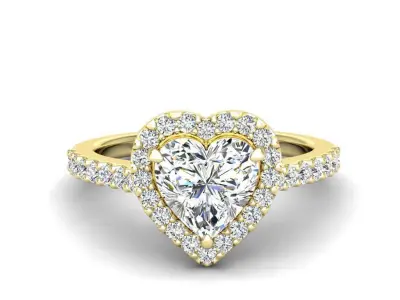 Luxury Engagement Rings all shapes Collection 2 3D Model Pack