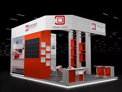 Booth Exhibition Stand a633 3D model